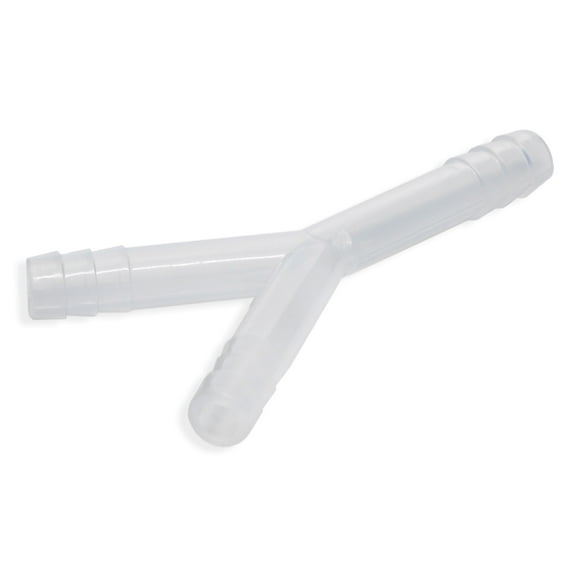 Y-shaped 3-Way Barbed Drip Tubing Connector, 10mm - Polypropylene - Eisco Labs