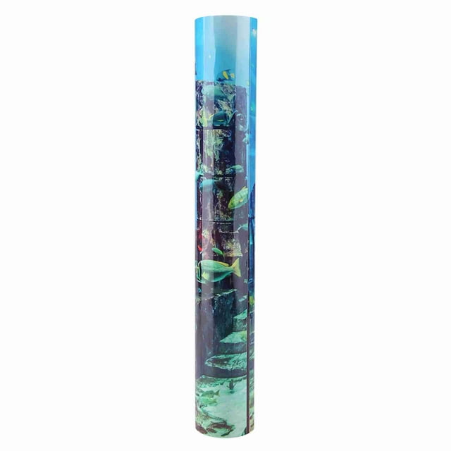 Póster submarino de fondo de acuario de coral, decoración de pared para pecera, 91 x 50 cm