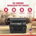 thumbnail image 2 of SKB iSeries 3U Shallow Fly Rack, Waterproof Polypropylene Hard Case for Storage, 9 Inch, 2 of 12