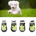 thumbnail image 4 of 4Pcs Dog Booties, Dog Hiking Shoes, Adjustable Slip  Breathable Dog Boot With Reflective Strips For Hiking Outdoor Activities, 4 of 8