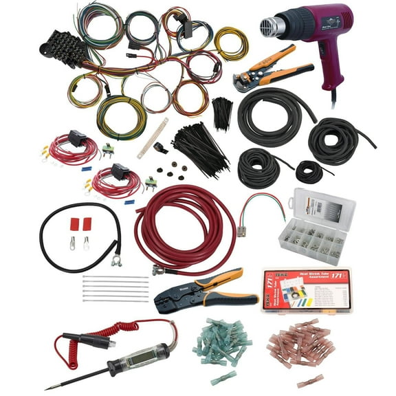 Deluxe Universal 22 Circuit Wiring Harness with Install Package