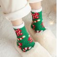 thumbnail image 1 of Chaussettes de Sol Imprimées de Noël pour Femmes, Chaussettes en Molleton Corail Peluche, 1 of 5