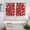Red, variant on Valentine's Day Kitchen Curtains Window Panels, Pink White Love Heart Insulated Window Treatment Curtain, Grommet Curtains for Bedroom/Living Room/Bathroom, 2 Piece 52"Wx72"L