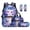 Axolotl Octopus Galaxy, variant on Binienty Panda Cherry Blossom Middle School Girls Backpack Set Large Capacity School Book Bag Lunch Bag Reusable Pen Organizer Case Bookmarks Children School Supplies