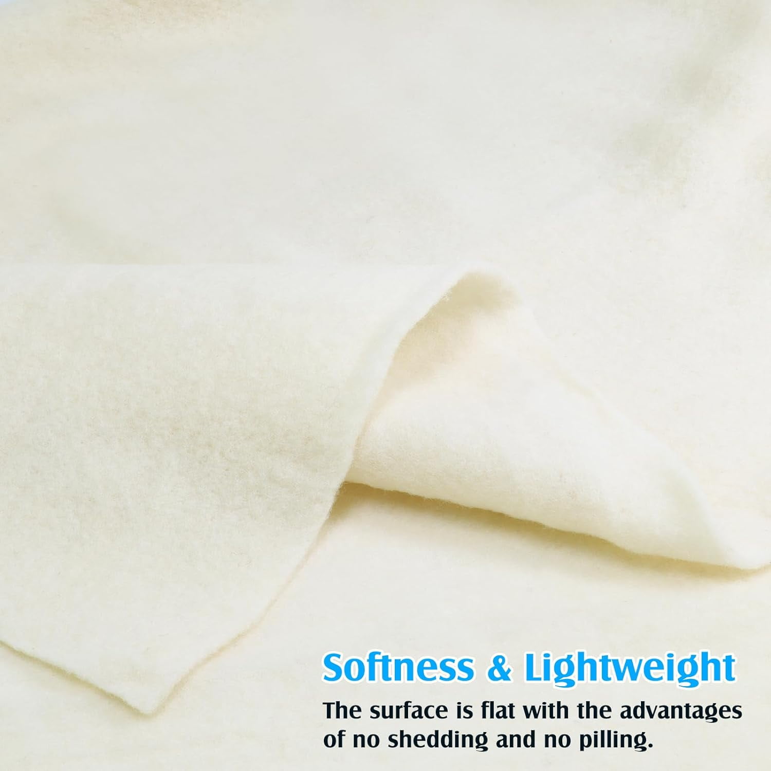 39"W Pure Wool Felt Sheets, Pre Felted Wool Fabric, Softness Durable for Craft Felting Supplies Sewing Costumes & Apparel Projects Auxiliary Materials Beige