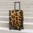 thumbnail image 6 of Gukieu Golden Leopard Glitter Print Suitcase Protective Cover, Elastic Zipper Buckle Suitcase Protective Cover, Suitable for Travel, Business Trip-Large, 6 of 7