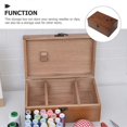 thumbnail image 2 of Wooden Sewing Kit Box Wood Sewing Needle Storage Case Wooden Sewing Pin Storage Box, 2 of 4
