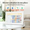thumbnail image 5 of Changing 15.6" Smart Digital Picture Frame & Portable TV, WiFi Touchscreen Display with Google Calendar, Voice Assistant, Music Speaker, Photo & Video Sharing, Home Hub – Perfect Gift (White Wood), 5 of 16
