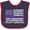 Navy and Red, variant on Inktastic Epilepsy Awareness Purple Ribbons and Flag Boys or Girls Baby Bib