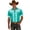 Mint Green, variant on HOWPAY Mens Button down Shirt Short Sleeve Summer Western Cowboy Print Beach Vacation Tops Stretch Casual Regular Fit Lightweight Soft Shirts Black L