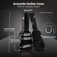 thumbnail image 3 of Yescom Acoustic Guitar Hard Case Wooden Hard Shell Carrying Case with Lock Latch Key, 3 of 11