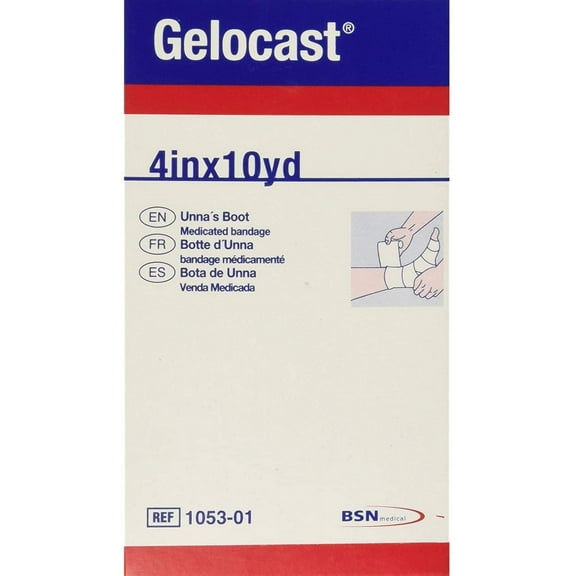 Gelocast Medicated Gauze Bandage Non-Sterile 4in x 10 yd, 1 Ct, 5-Pack
