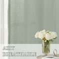 thumbnail image 5 of H.VERSAILTEX Elegant Natural Linen Sheer Curtain Panels, Energy Saving Privacy Protection Nickel Grommet Window Panels / Drapes for Bedroom / Living Room, 2 Panels, 52x84-Inch, Sage, 5 of 5