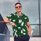 thumbnail image 4 of Balery Christmas tree green plaid Camisa Polo de Hombre con Estampado, de Manga Corta y Tejido Medio, Camisa Tipo Golf Polo-4X-Large, 4 of 6