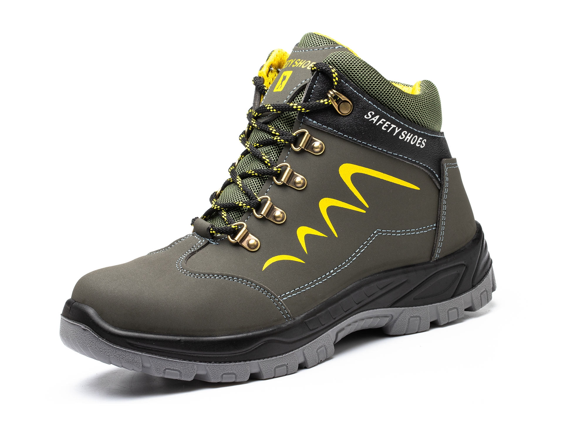 OwnShoe Waterproof Work Shoes Steel Toe Safety Sneakers Lightweight