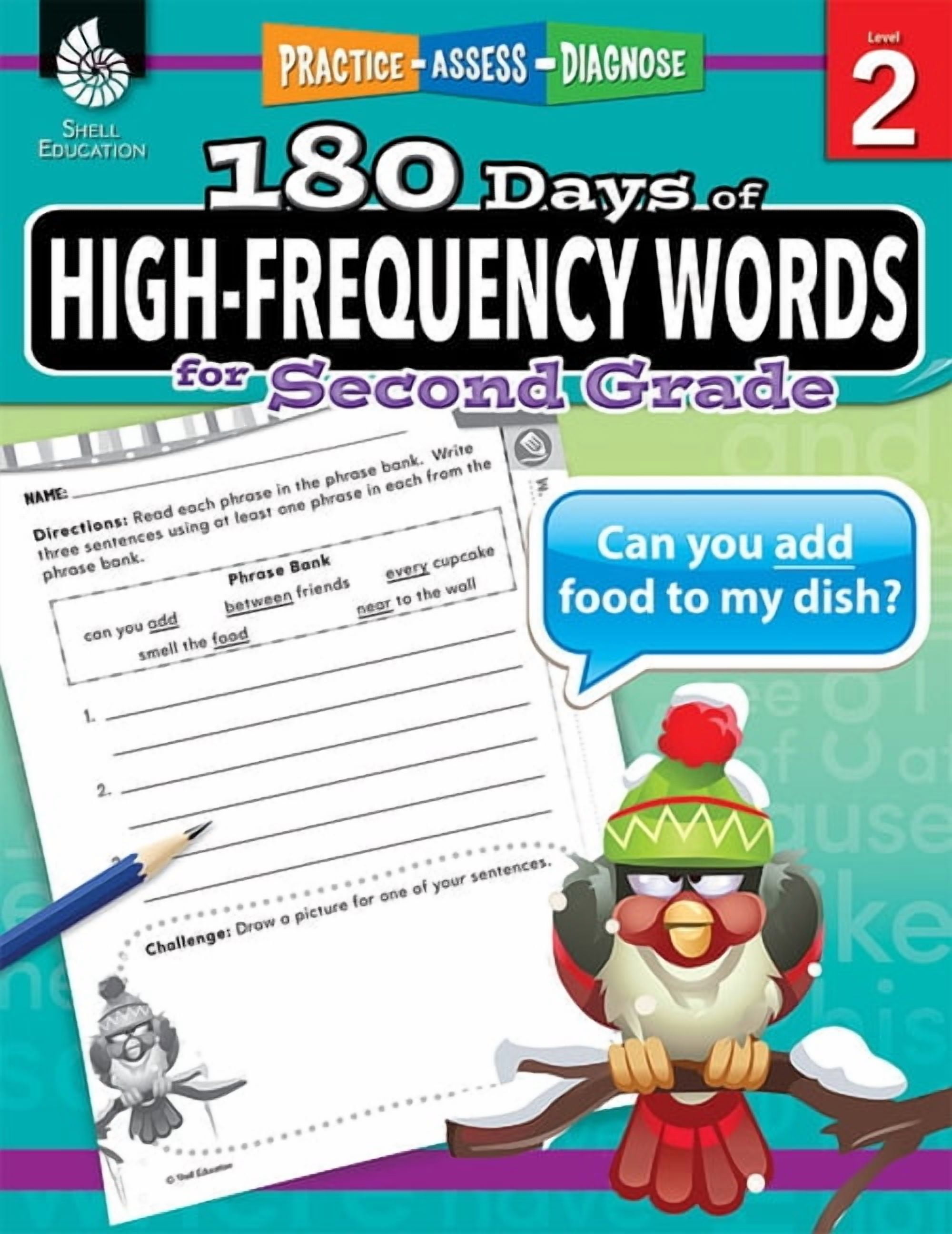 Shell Education 180 Days of High-Frequency Words for Second Grade |  SEP51635 – SupplyMe, image size:2000x2592