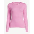 thumbnail image 3 of Free Assembly Women's Ribbed Crewneck Top with Long Sleeves, 3 of 6