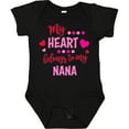 thumbnail image 3 of Inktastic My Heart Belongs to My Nana Boys or Girls Baby Bodysuit, 3 of 5