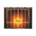 thumbnail image 3 of YUSDECOR Basketball Hoop Window Curtain Kitchen Curtain 26x39 inch,Two Piece, 3 of 3
