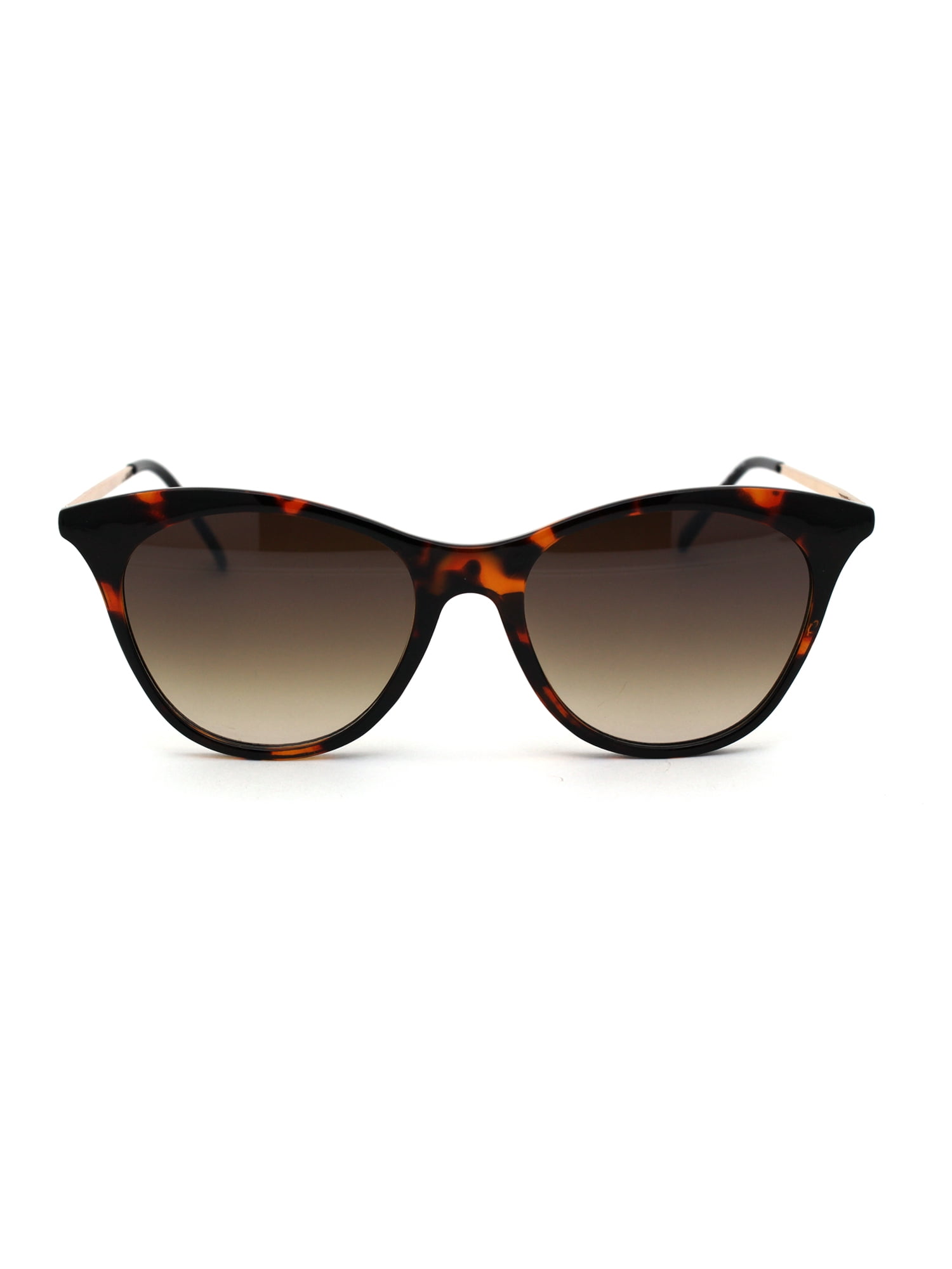 Womens Mod Chic Retro Designer Cat Eye Sunglasses Tortoise Brown Womens Mod Chic Retro Designer Cat Eye Sunglasses Tortoise Brown