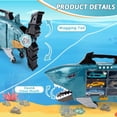 thumbnail image 3 of Camión de juguete DeaO Shark Transporter con 8 vehículos y animales, 3 of 6