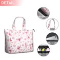 thumbnail image 2 of Pink Breast Cancer and Pioneer Flower Travel Tote Bags for Women Carry On,Large Weekender Bags for Women Travel,Multi Functional Duffle Bag for Work,Shopping,Sports, 2 of 5