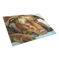 thumbnail image 1 of Carolines Treasures 7420LCB Chocolate Labrador Waiting Glass Cutting Board - Large, 1 of 2
