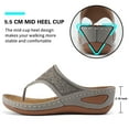 Womens Sandals Flip Flops for Women with Arch Support Cushion Summer