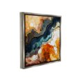 thumbnail image 4 of Stupell Industries Liquid Geode Pattern Abstract Painting Gray Floater Framed Canvas Art Print Wall Art, 25 x 25, 4 of 10