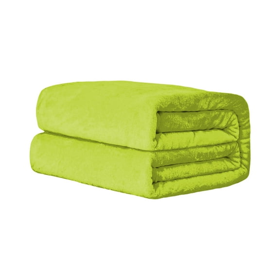Beautynvta Solid Color Cover Blanket, Super Soft Throw Blanket, Velvet Conditioning Blanket, Lightweight Bed Blanket All Season Use, Green