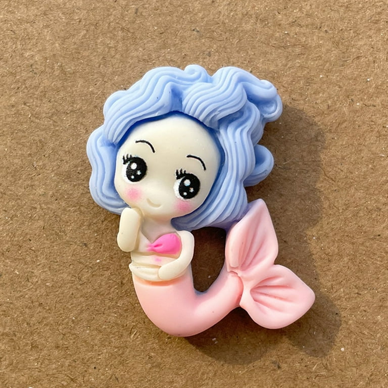 Hadanceo 10Pcs Cartoon Design Mermaid Accessories Realistic Fish