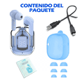 thumbnail image 2 of Audífonos Bluetooth inalámbricos Comerliv Pro cancelación de ruido color azul claro, 2 of 7