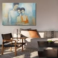 thumbnail image 6 of Abstract Art Modern Decorative Painting One Men And Two Women Portraits Framed Canvas Poster Bedroom Decor Sports Landscape Office Room Decor Gift,Frame-style,24x36inch(60x90cm), 6 of 8