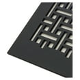 thumbnail image 4 of 6X12 Basketweave Pattern Floor Register - Oil Rubbed Bronze Steel - Metal Vent Cover Grille for Home Floors Without Mounting Holes | BWL16-814-SRBNH, 4 of 8