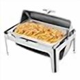 thumbnail image 3 of Poggyyi Plat Anti-Frottement à Dessus Roulé de 9,5 Qt, Ensemble de Buffet Rectangulaire, Ensemble de Serveur Anti-Frottement à Couvercle Rabattable, Réchaud à Aliments de Type Coquille pour Fêtes, Buffets, Hôtels, Restaurants pour Garder les Aliments Chauds (1 Compartiment), 3 of 4