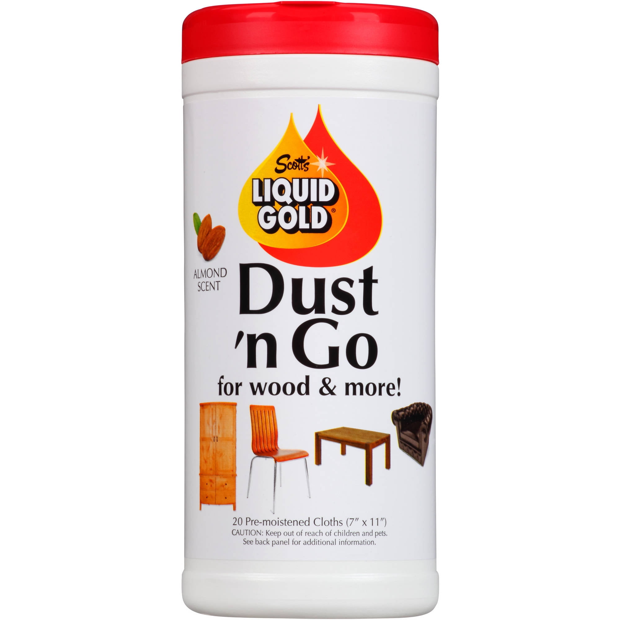 Dust N Go Wood Polishing Wipes White SCOTTS LIQUID GOLD WWP1