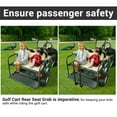thumbnail image 6 of Yescom Golf Cart Rear Seat Safety Grab Bar Rear U-shaped Handle  With Mounting Hardware For TXT of EZGO Genesis 150, 6 of 10