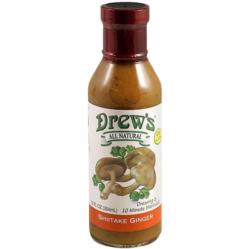 Drew's Shiitake Ginger Dressing, 12 oz (Pack of 6)