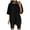 Black, variant on Women Summer Tops Women Oversize Sports Shirt Short Sleeve Blouses Summer Loose Tops Functional Shirt Tunic Loose With Slits plus Size Tees for 3x Long Sleeve Long Tunic Blouse Small Blouse Black 2XL