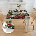 thumbnail image 2 of HAOXIT French Country Garden Fabric Tablecloth - Style Earth Tone Floral Print Easy Care Fabric Tablecloth white, 2 of 8