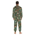 thumbnail image 4 of FORMRS Onesies Pajama for Adults Unisex Hoodie Winter Jumpsuit One Piece Sleepwear, Sizes S-2XL, Forest Mushroom Pattern, 4 of 7
