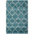 thumbnail image 2 of Nourison Amore Shag Trellis Aqua 3'2" x 5' Area Rug, (3' x 5'), 2 of 9