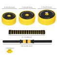 thumbnail image 2 of CoSoTower Dumbbell & Barbell Adjustable Set 55lbs Plate Bar Clamp Rod for Strength Training, Full Body Workout, Muscle Building Home Gym Sports Area Exercise Ergonomic, 2 of 7