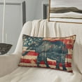 thumbnail image 5 of Goofa Vintage American Flag Elephant Pattern Pillow Case – Plush & Soft Cushion Cover, Hypoallergenic Throw Pillow Case for Comfortable Sleep with Envelope Closure-14"x20", 5 of 6