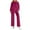 Purple, variant on Cadancy Women Lounge Set Long Sleeve Velvet Soft Off Shoulder Tops Wide Leg High Waisted Pants Comfy Winter Loungewear 2 Piece Outfits Trendy Sweatsuits 2025