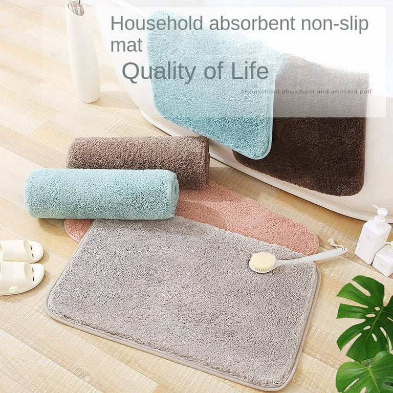 Homgreen Memory Foam Bath Mat Large Size 16 x 24inch, comfortable, soft,  super absorbent, machine washable, non-slip, thick, and easier to dry  bathroom floor carpets 