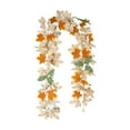 thumbnail image 2 of LSLJS Halloween Thanksgiving Decorations Artificial Leaf Garland Rattan Hanging Pumpkin Maple Leaf Garland Indoor Home Halloween Christmas Party Fireplace Decorations Halloween Maple Leaf Vine, 2 of 6