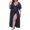 Dark Blue, variant on Women's Swimwears Cover-Ups Mid Length Sleeve Pullover Plus Size Viscose Dress For Prayer Female Stylish Summer Beachwear