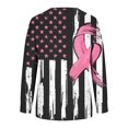 thumbnail image 4 of ICHUANYI Liquidación Camiseta de Manga Larga con Cuello Redondo y Estampado de Pechos Informal para Mujer Suelta ICHUANYI WER202308257223, 4 of 5