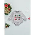 thumbnail image 2 of Qmyliery Baby Romper, Cartoon Patterns Print O-Neck Long Sleeve Bodysuit Cute, 2 of 8